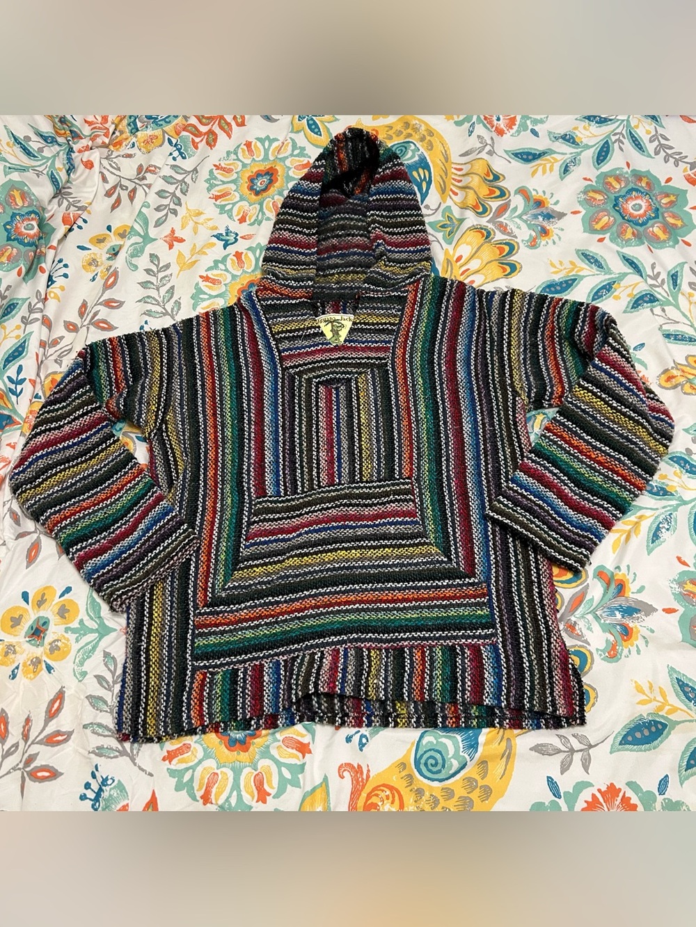 iguana jack multicolor hoodie
size small
good condition with expected wear from